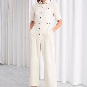 & OTHER STORIES white corduroy jumpsuit